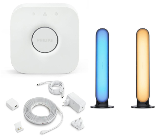 Philips Hue Zestaw gamingowy Taśma LED 2m + Lampa Play x2 + Bridge 2.0 - 1150147 - zdjęcie